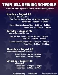 USA Normandy schedule